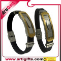 Armband und Armband des heißen Verkaufs Edelstahl-Gummianion-Mens